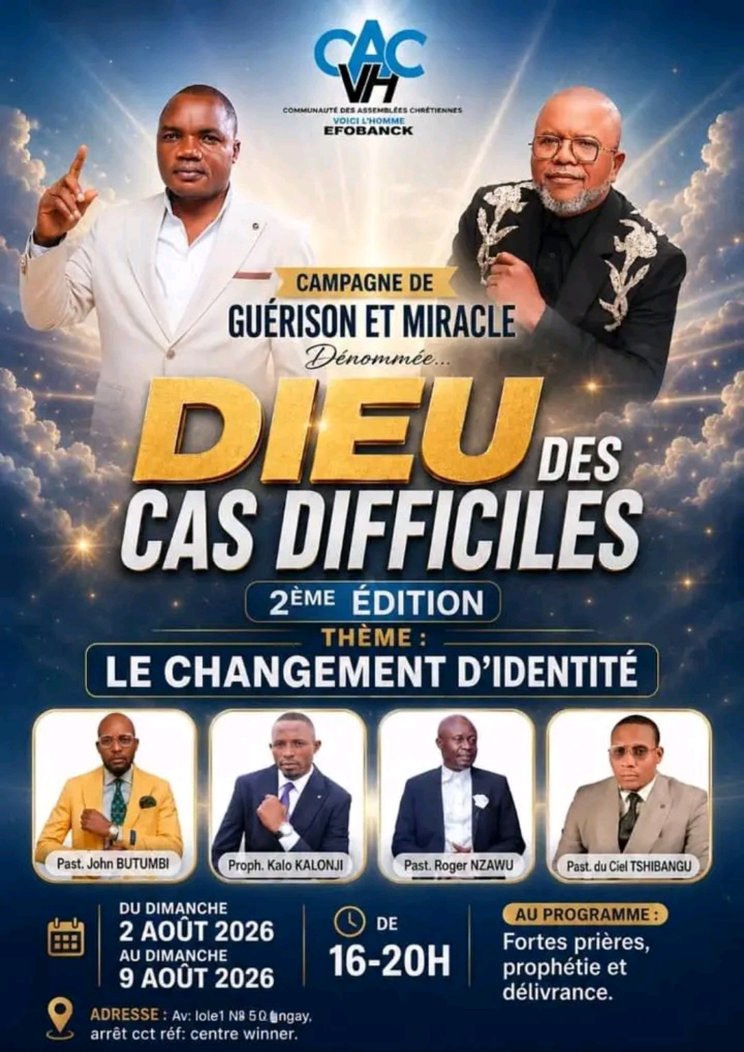 Grande campagne « Dieu des cas difficiles » – 2ᵉ édition